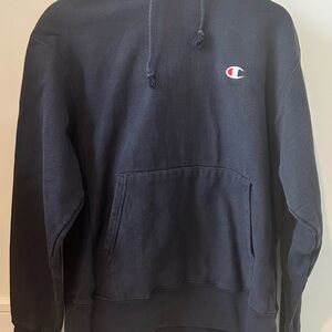 Champion Men's Dark Blue Hoodie